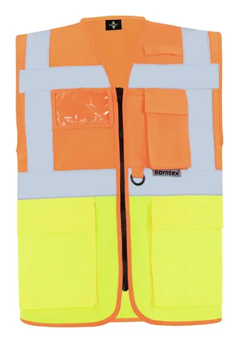 Korntex Warnweste Hamburg orange Größe M