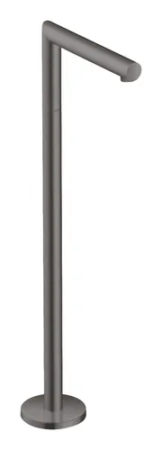 Axor Uno Wanneneinlauf bodenstehend gerade - Brushed Black Chrome - 45412340 - Elegante Armatur für Ihre Badewanne, mit modernem Design in gebürstetem Schwarzchrom und langlebiger Qualität.