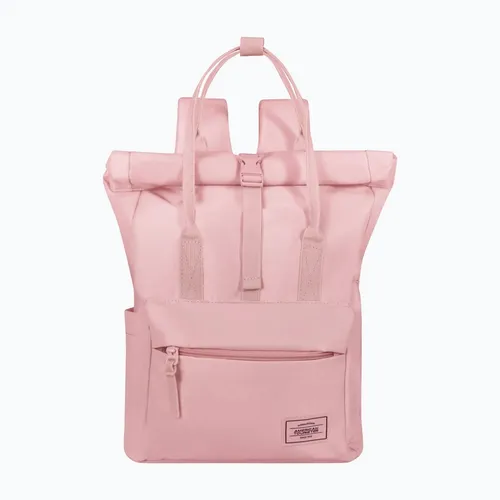 American Tourister Urban Groove Backpack 17L - Pastel Pink Rucksack - Stylischer Daypack mit 17L Volumen, ideal für den Alltag. Ergonomisch geformt, mit mehreren Fächern für optimale Organisation und aus nachhaltigem, recyceltem PET.