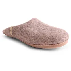 Egos Unisex Filzpantoffel mit Ledersohle Pantoffel Hausschuh grau 37 EU
