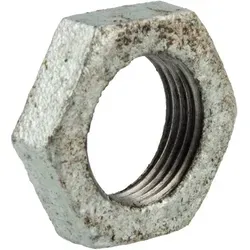 Gebo - Temperguss-gewindefitting Verzinkt Gegenmutter, 1/2 Zoll, Typ 310, Dvgw