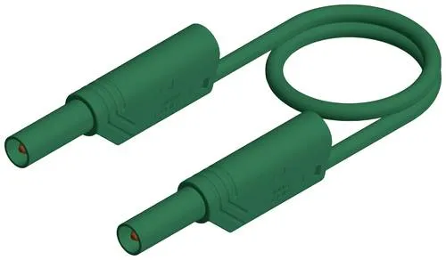 Hirschmann Test & Measurement MLS SIL WS 200/1 Sicherheits-Messleitung Lamellenstecker 4mm Lamellenstecker 4mm 2.00m Grün 1St.