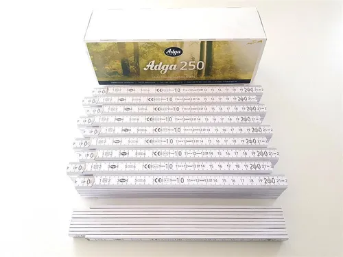 ADGA Meterstab 2 Meter  Zollstöcke Meterstäbe 90 Grad Winkeleinrastung 10 x