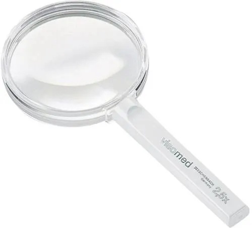 Eschenbach Handlupe 261480 - 2.3x Vergrößerung, Ø 80mm - Lupen für präzises Sehen: 2,3-fache Vergrößerung und 80mm Sehfeld, ideal zum Lesen und für Details. Qualitätsprodukt aus Deutschland, perfekt für empfindliche Augen.