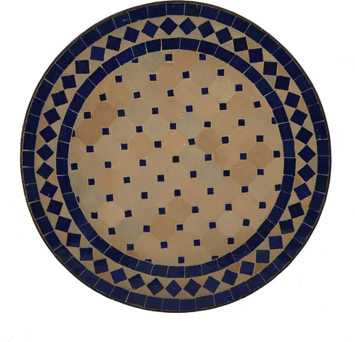 Tisch Klein, Pflanzentisch Wohnzimmer in blau von Casa Moro