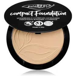 puroBIO Cosmetics Compact Foundation das pudrige Kompakt-Make-up LSF 10 Farbton 01 9 g