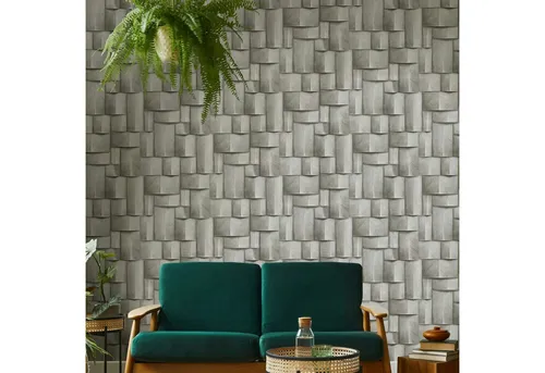 Marburg Vliestapete Modern Cubes 3D-Optik in grau von marburg