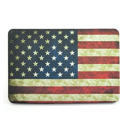 Energmix USA Stars and Stripes Schale Hardcases Cover Front & Back Plastik Case Schutzhüllen für MacBook Air 11 Zoll