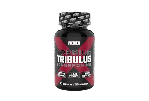 Weider Premium Tribulus Kapseln - 90 Stück - Hochdosierter Tribulus Terrestris Extrakt für die Unterstützung der täglichen Vitalität. Ideal für aktive Lebensstile und Fitness-Enthusiasten.
