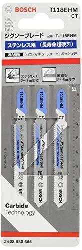 Bosch Professional Zubehör 2 608 630 665 Stichsägeblatt T 118 EHM, T118EHM (3 St)
