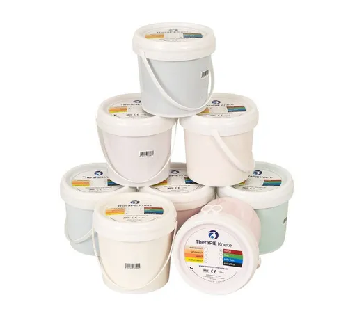 AFH Webshop Handmuskeltrainer Therapieknete - Handtrainer zur Mobilisierung und Kräftigung von Händen und Fingern, ideal für Ergo- und Physiotherapiepraxen, fördert Fingerfertigkeit und Belastbarkeit nach Verletzungen.