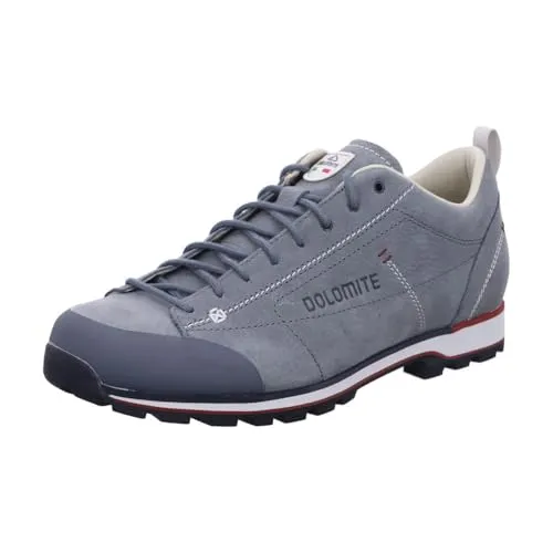 Dolomite Herren 54 Low LT grau 42.0 - Komfortable Wanderschuhe für urbane Abenteurer - Wanderschuhe aus wasserabweisendem Vollnarbenleder mit extrem strapazierfähiger VIBRAM® Laufsohle, ideal für den Alltag und Abenteuer in der Stadt.