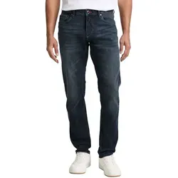 Tom Tailor Herren Jeans TTCURT TAPERED - Tapered Fit in Blau Schwarz - Moderne Tapered Jeans mit normaler Leibhöhe, ideal für jeden Figurtyp. Bequem und stylisch, perfekt für die Freizeit und aus einer hochwertigen Baumwollmischung.