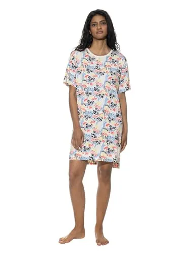 Mey Nachtwäsche Serie Palm Shades Damen Nachthemden New Secco L(L)