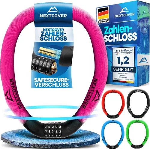 NEXTCOVER® Fahrradschloss mit Zahlencode - Höchster Diebstahlschutz - Fahrradschlösser mit 5-stelligem Zahlencode, über 100.000 Kombinationsmöglichkeiten und 100% wetterfest für optimalen Schutz deines Bikes.