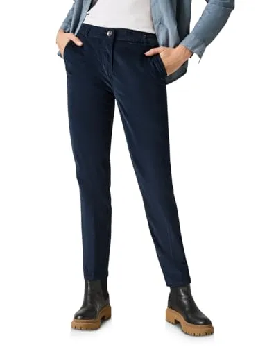 CECIL Cord-Chino - Damen-Hosen im Casual Fit mit Mid Waist, Slim Legs und Stretchanteil für optimalen Tragekomfort - ideal für jeden Anlass.