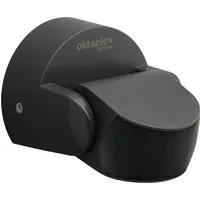 Oktaplex Bewegungsmelder IP65 schwenkbar 180° in schwarz von ETAPLEX
