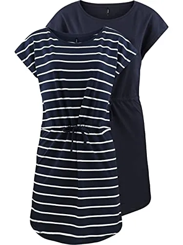 Produktbild ONLY Damen Sommer Mini Kleid onlMAY S/S Dress 2er Pack