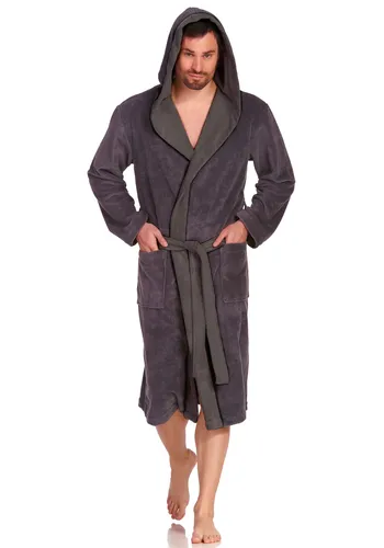 Vossen Bademantel Poppy - Sauna & Spa Komfort - Bademantel aus Microfaser-Walkfrottee, ideal für Sauna und Spa. Mit Kapuze und Gürtel, in Langform für extra Wärme. Perfekt für entspannte Momente!