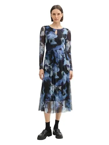 Tom Tailor Kleid in Schwarz in blau von Tom Tailor