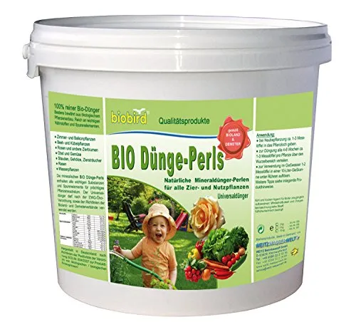 BIO Dünge-Perls für Zier- & Nutzpflanzen - 100% reiner Bio-Dünger (2 kg)