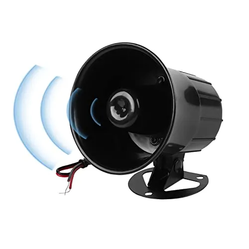Sonew DC 12V 115dB Verdrahtete Alarm Laute Sirene Horn für Home Security Protection System Indoor/Outdoor feuerfeste, Megaphone mit Sirene, Ring Sirene, Auto Warnalarm Lautsprecher