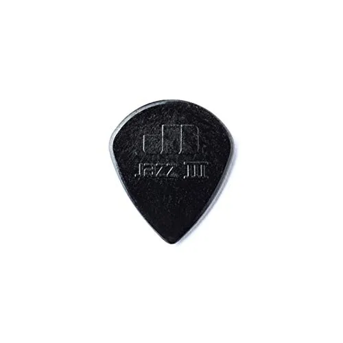 JIM DUNLOP 47P3S Nylon Jazz III, Schwarz, 1,38 mm, 6 Stück von Jim Dunlop
