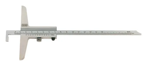 Helios Preisser Tiefenmessschieber 300 x 150 mm - Präziser Messschieber mit abgesenkter Messstange für exakte Tiefenmessungen, ideal für professionelle Anwendungen in der Metall- und Holzverarbeitung.