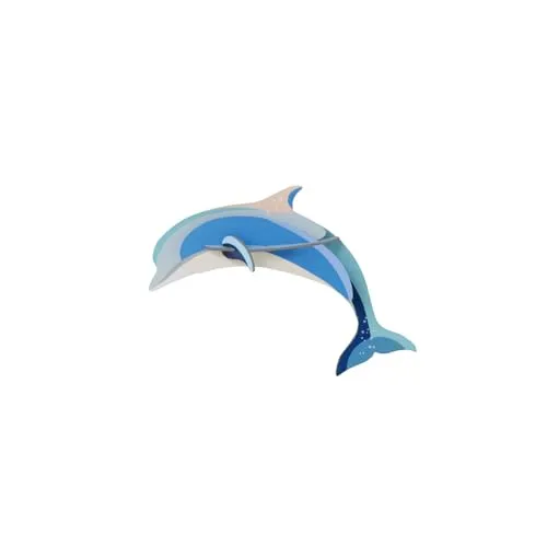 STUDIO ROOF Wanddeko | Delfin | 3D | Meerestiere | Tiere | 16 x 5.5 x 11.5 cm