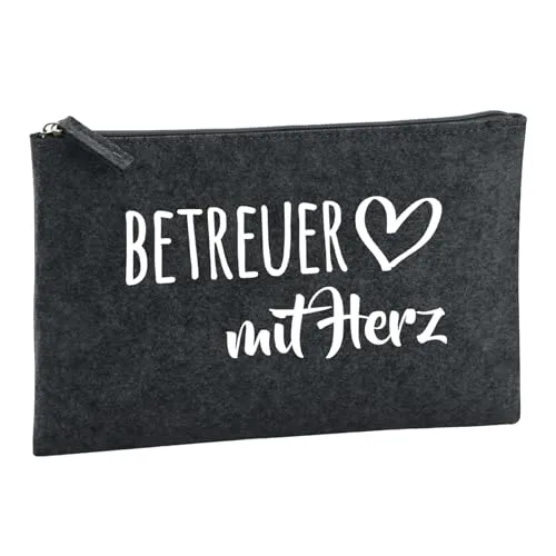 Huuraa Kulturbeutel Betreuer mit Herz Geschenk