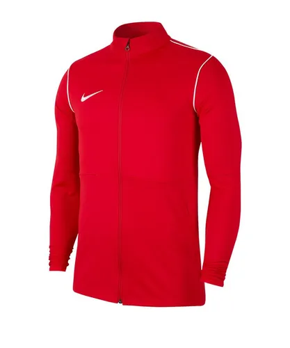 Nike Performance Park 20 Trainingsjacke XL in Rot - Bequeme Sweatjacke aus 100% Polyester, ideal für Training und Freizeit. Der Stehkragen und die langen Ärmel bieten zusätzlichen Komfort und Stil.
