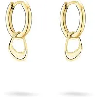 Liebeskind Berlin Creole LJ-1438-E-20 Edelstahl IP Gold - Ohrringe für Damen, elegante Creolen aus hochwertigem Edelstahl in IP Gold, ideal zum Kombinieren und perfektes Geschenk für jeden Anlass.