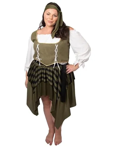 DEGUISE TOI Piratenkostüm Plus Size für Damen grün - XXL