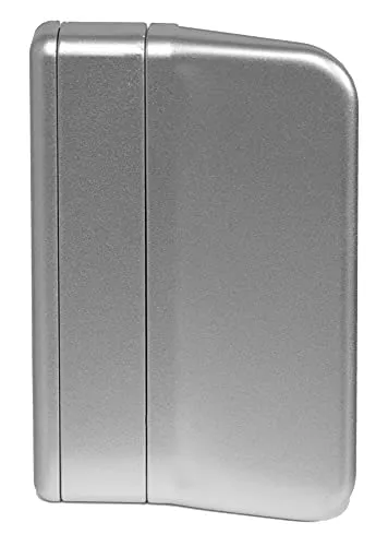 CC-Shopping - Balkontürgriff 911 eckige Ausführung - Kunststoff UV-stabilisiert - für den Außenbereich inkl. 2 Montageschrauben, 70x45x13 mm - (Sîlber)