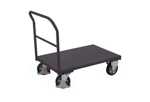 VARIOfit Schiebebügelwagen 1000kg Tragkraft mit Siebdruckplatte 1625x800mm - Robuster Schiebebügelwagen mit rutschhemmender Siebdruckplatte für sicheren Transport. Ideal für den professionellen Einsatz, pulverbeschichtet und langlebig.