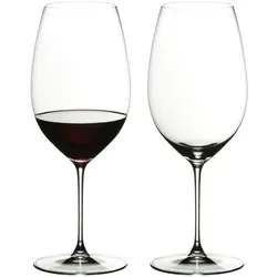 Riedel Veritas New World Shiraz Glas - Gläser für Shiraz-Weine, optimiert für volle Aromenentfaltung und perfekte Temperatur, aus hochwertigem Kristallglas.