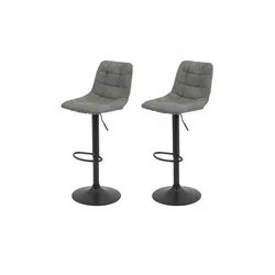 Barhocker 2er-Set Rikki in grau von Hela