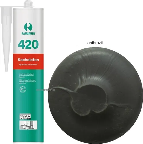 Ramsauer 420 Kachelofen 1K Acryl Dichtstoff 310ml Kartusche anthrazit