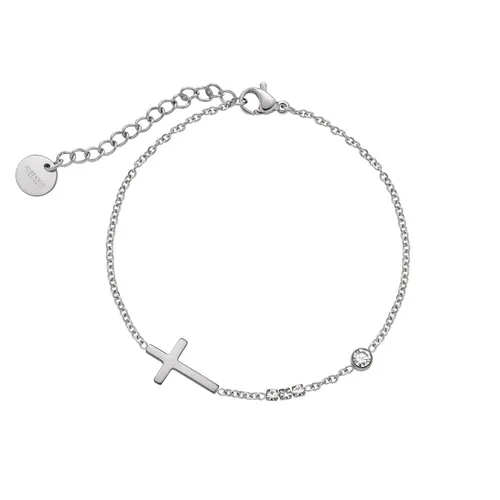 Armband Brilliant Cross Silberfarben