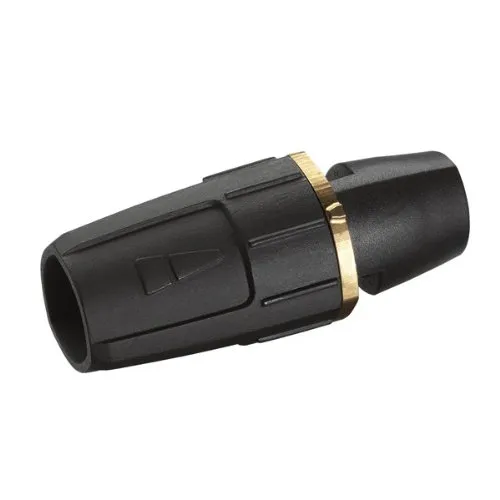 Dreifachdüse 035 - Manuelle Strahlumstellung für Gartengeräte - Zubehör für Gartengeräte mit Edelstahldüse. Robust und langlebig, ideal für effektive Reinigung mit 3 Strahlarten (0°, 25°, 40°) und M18 x 1,5 Anschluss.