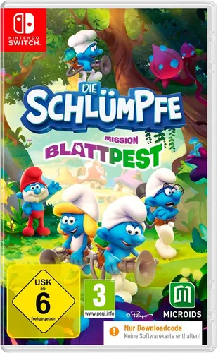 Die Schlümpfe: Mission Blattpest - Nintendo Switch Spiel - PC- & Videospiele, erlebe ein spannendes Abenteuer mit den Schlümpfen und rette den Schlumpfwald vor der Blattpest!