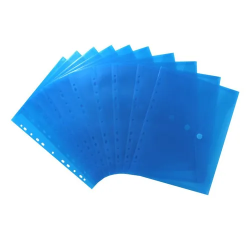 EXXO by HFP Organisationsmappe Dokumententaschen A4, aus PP (10-St), mit EURO-Lochung, Abheftrand, Klappe und Klettverschluss