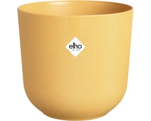 Blumentopf Elho Jazz Kunststoff Ø 16,5 cm H 15,3 cm amber gelb