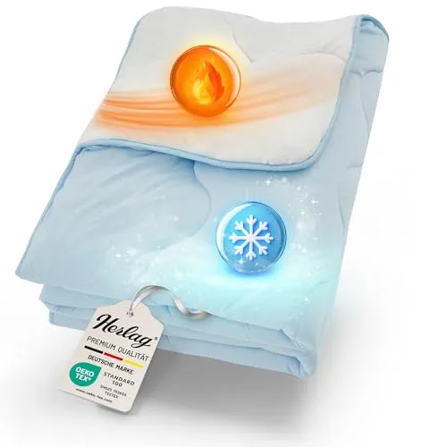 Herlag 4-Jahreszeitenbett 2-in-1 Bettdecke - Bettdecken für ganzjährigen Schlafkomfort – Wenden Sie zwischen kuscheliger Winter- und kühlender Sommerseite für erholsamen Schlaf in jeder Saison.