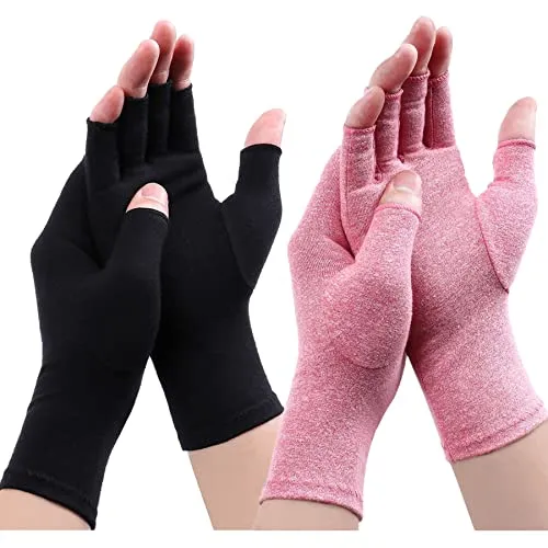 Gebell Rheumatoide Arthritis-Handschuhe – Fingerlose Kompressionshandschuhe für Komfort und Unterstützung