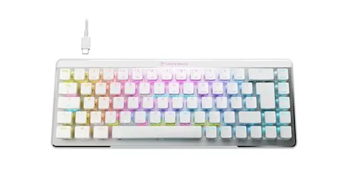 Turtle Beach Vulcan II Mini Air – Kabellose Gaming-Tastatur 65% - Xbox Series X & S Zubehör – Optisch-mechanische Schalter für ultraschnelle Reaktionen und bis zu 240 Stunden Akkulaufzeit ohne RGB.