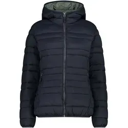 CMP Woman Jacket FIX Hood antracite (U423) 42 - Funktionsjacke für Damen mit fester Kapuze, wasserabweisend und umweltfreundlich aus DuPont Sorona Aura Flock, ideal für Herbst und Winter in Stadt und Natur.