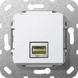 Gira 569603 MJ RJ45 Cat 6A 10 GB LSA Plus Einsatz rw