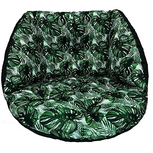 SuperKissen24. Kissen für Hängesessel, Hängestuhl - Runde Sitzkissen mit Silikonfaser - Kissen für Hängeschaukel aus Stoff - Hängesitz - Indoor & Outdoor - Dekokissen für Allergiker - Exotic