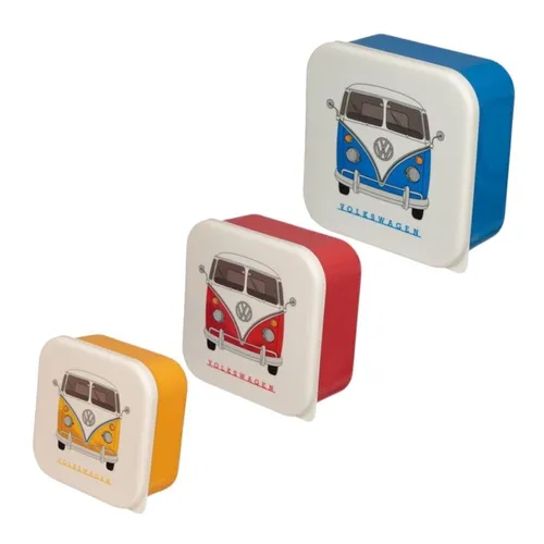 Volkswagen VW T1 Bulli Lunchboxen - 3er Set Brotdosen